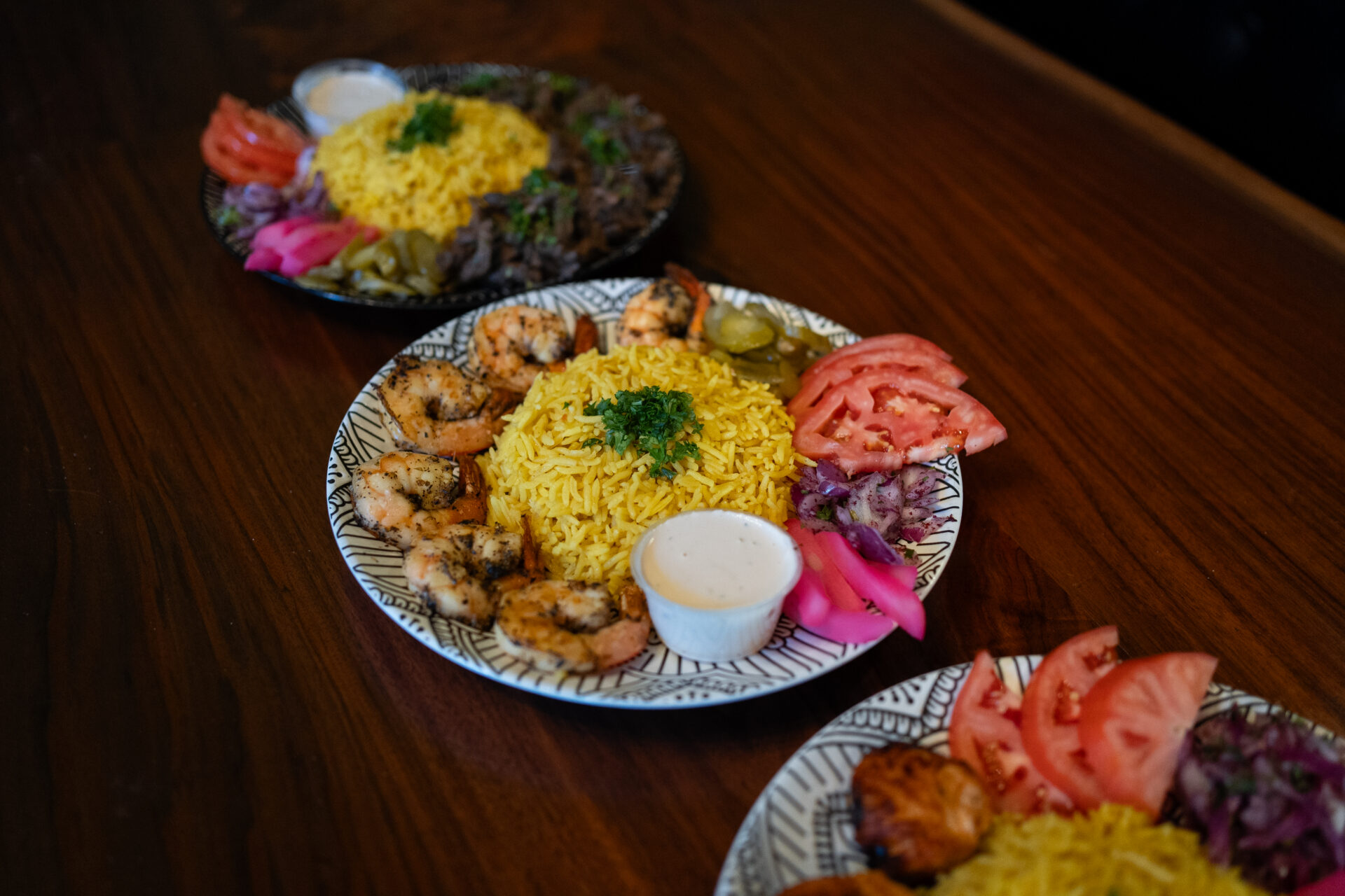 Build your own Mediterranean bowl with fresh proteins and toppings in Columbus