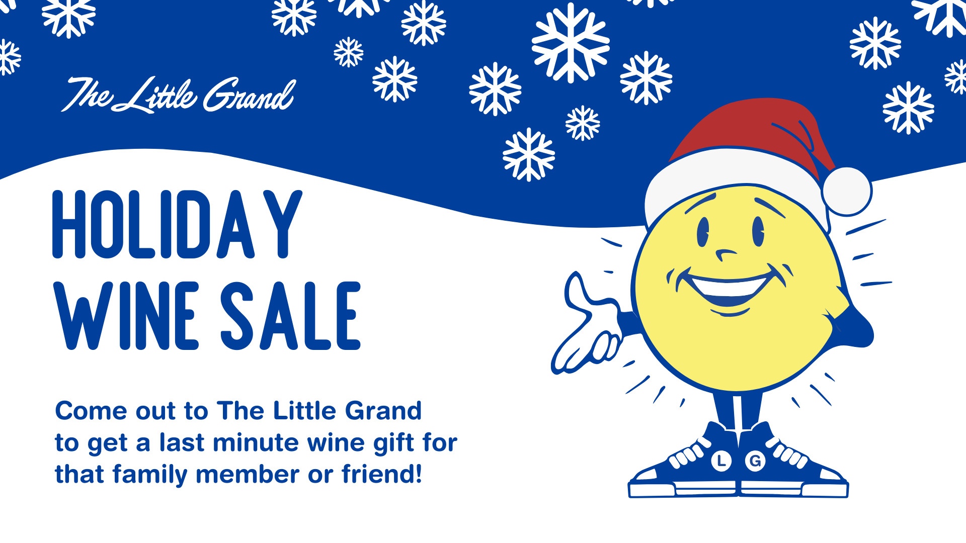 Holiday Wine sale at the little grand market