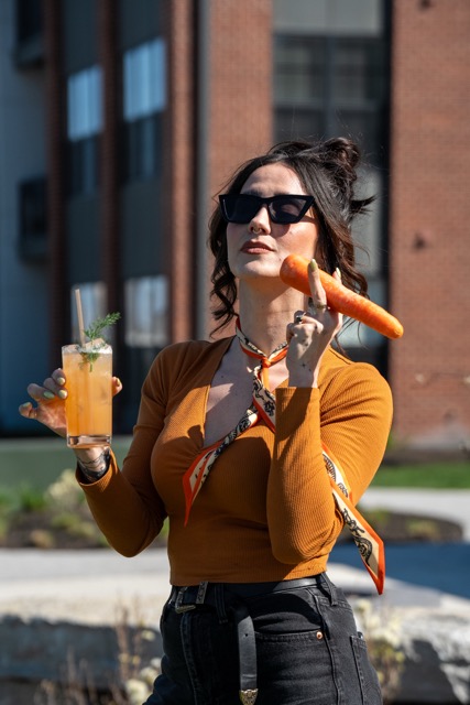 Sophia Jex cocktail close-up at The Little Grand Market bar