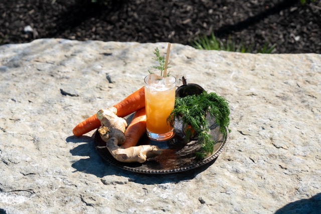 Sophia Jex spring drink with citrus and spiced profile at The Little Grand Market